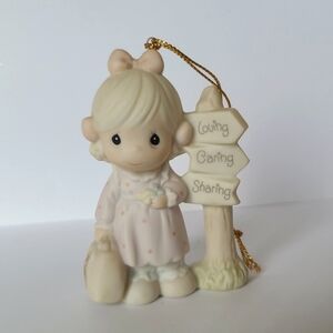 Precious Moments Loving Caring Sharing Collectible Porcelain Figurine Ornament